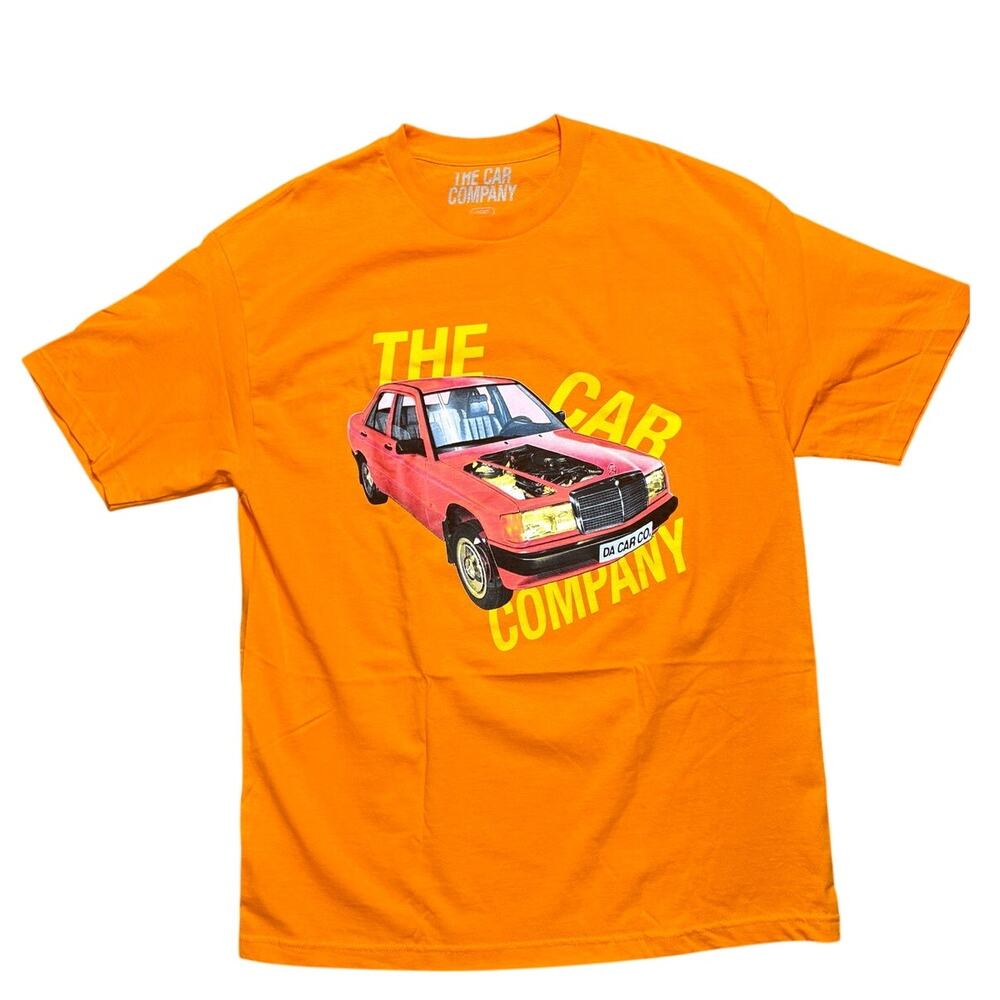 New Men's XL Orange Cotton Tee by The Car Company